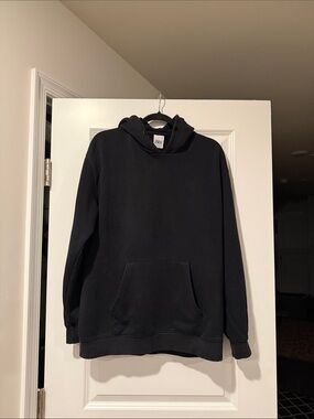 Zara Black Hooded Pullover Sweatshirt